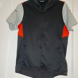Nike Short Sleeve Cycling Jersey in Black, Light Gray, Orange